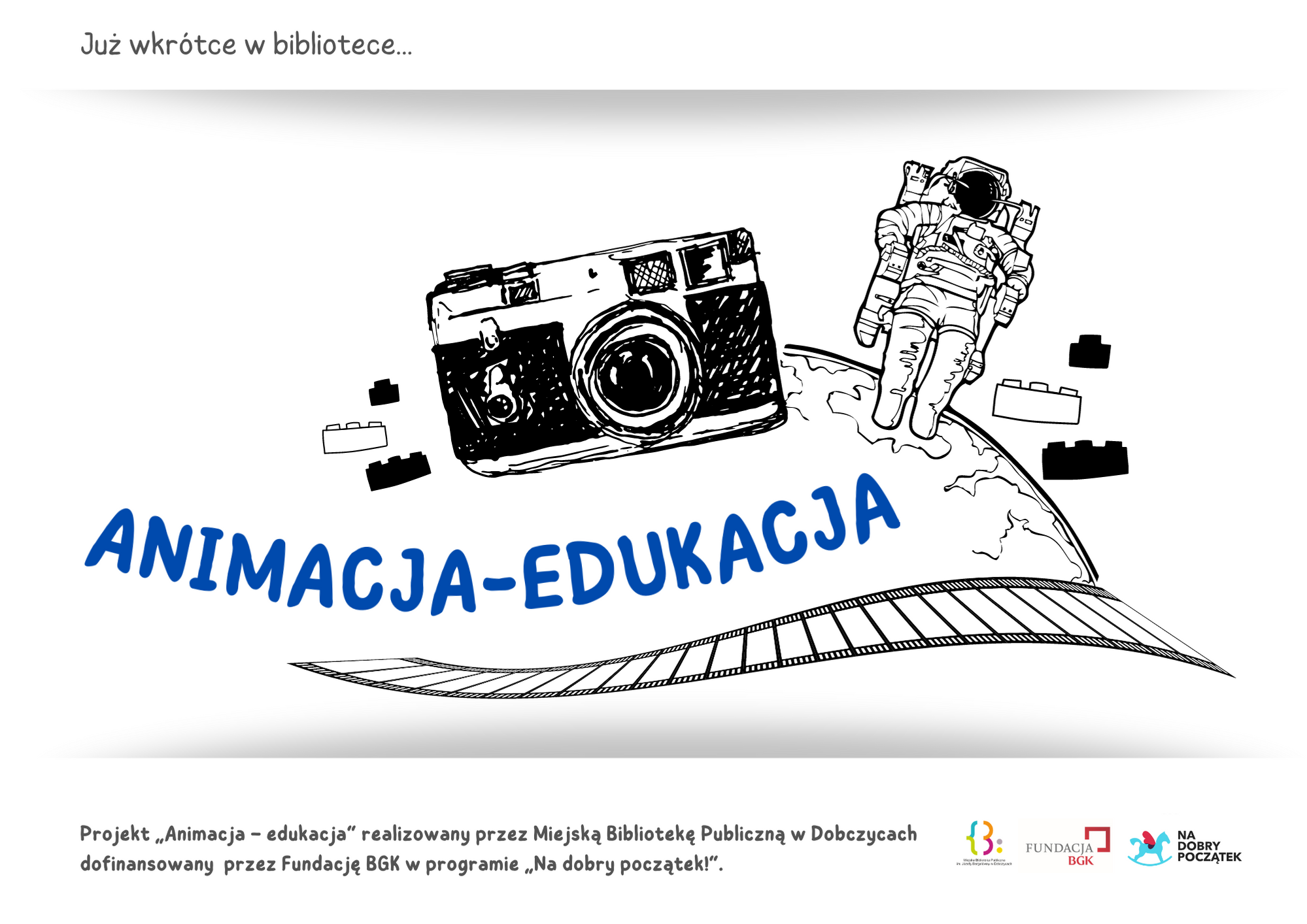 plakat promujący akcje ANIMACJA-EDUKACJA