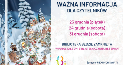 WAŻNE INFORMACJE DLA CZYTELNIKÓW