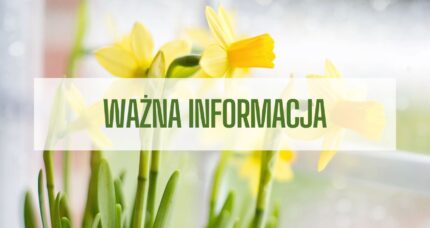 WAŻNA INFORMACJA DLA CZYTELNIKÓW