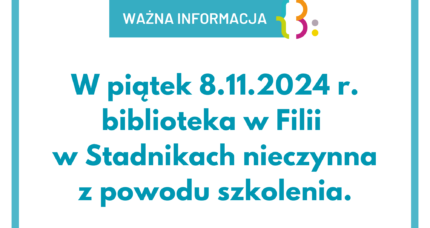 W piątek filia nieczynna