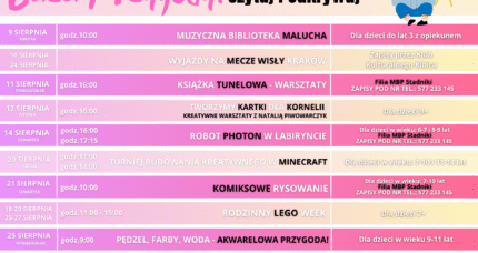 Letnia Baza Przygody – plan na&nbsp;sierpień