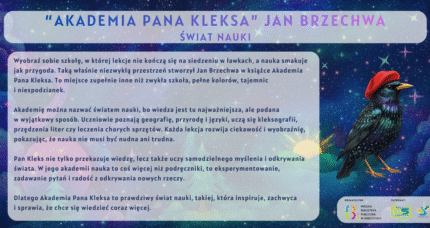 Czwarta naklejka – „Akademia Pana Kleksa” Jan Brzechwa