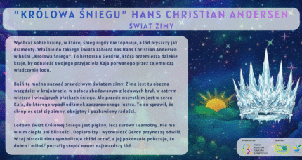Trzecia naklejka – „Królowa Śniegu” Hans Christian Andersen